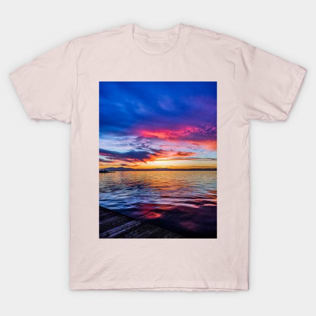 Rainbow Sunset in Thessaloniki T-Shirt by GRKiT